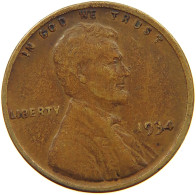 UNITED STATES OF AMERICA CENT 1934 LINCOLN WHEAT #a014 0101 - 1909-1958: Lincoln, Wheat Ears Reverse