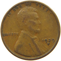 UNITED STATES OF AMERICA CENT 1929 S Lincoln Wheat #s063 0517 - 1909-1958: Lincoln, Wheat Ears Reverse