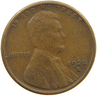 UNITED STATES OF AMERICA CENT 1928 S Lincoln Wheat #t001 0211 - 1909-1958: Lincoln, Wheat Ears Reverse