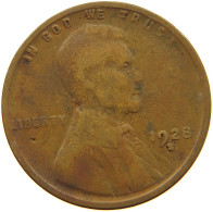 UNITED STATES OF AMERICA CENT 1928 S Lincoln Wheat #s063 0503 - 1909-1958: Lincoln, Wheat Ears Reverse