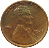 UNITED STATES OF AMERICA CENT 1928 D Lincoln Wheat #s063 0605 - 1909-1958: Lincoln, Wheat Ears Reverse