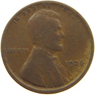 UNITED STATES OF AMERICA CENT 1926 LINCOLN WHEAT #a063 0297 - 1909-1958: Lincoln, Wheat Ears Reverse