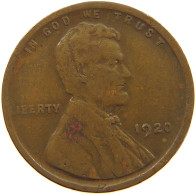 UNITED STATES OF AMERICA CENT 1920 LINCOLN WHEAT #a063 0319 - 1909-1958: Lincoln, Wheat Ears Reverse