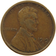 UNITED STATES OF AMERICA CENT 1919 S Lincoln Wheat #a063 0273 - 1909-1958: Lincoln, Wheat Ears Reverse