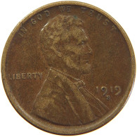 UNITED STATES OF AMERICA CENT 1919 S LINCOLN WHEAT #c063 0175 - 1909-1958: Lincoln, Wheat Ears Reverse