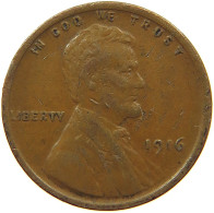 UNITED STATES OF AMERICA CENT 1916 LINCOLN WHEAT #s078 0051 - 1909-1958: Lincoln, Wheat Ears Reverse