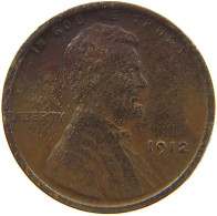 UNITED STATES OF AMERICA CENT 1912 LINCOLN WHEAT #c063 0191 - 1909-1958: Lincoln, Wheat Ears Reverse