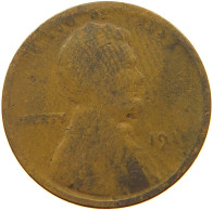 UNITED STATES OF AMERICA CENT 1911 LINCOLN WHEAT #s063 0509 - 1909-1958: Lincoln, Wheat Ears Reverse