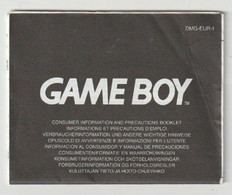 Nintendo Game Boy Color Consumer Information And Precautions Booklet 1999 - Game Boy Color