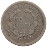 UNITED STATES OF AMERICA HALF DIME 1857 SEATED LIBERTY #t078 0371 - Half Dime