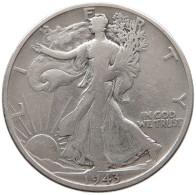 UNITED STATES OF AMERICA HALF 1/2 DOLLAR 1943 D WALKING LIBERTY #t143 0319 - 1916-1947: Liberty Walking