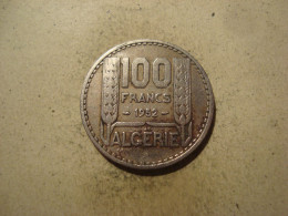 MONNAIE ALGERIE 100 FRANCS 1952 - Algeria