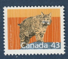 Canada, Yv 1032, Mi 1071, **, Lynx, Loup Cervier, - Unused Stamps