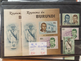 Burundi  Bl Bloc Blok 10/10A + 168/171 Getand Ongetand Mnh Neuf ** ( 1966 ) Perfect Parfait Kennedy - Ungebraucht