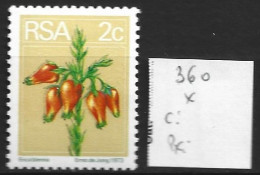 AFRIQUE DU SUD 360 * Côte 0.15 € - Unused Stamps