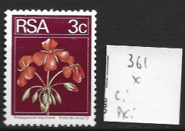 AFRIQUE DU SUD 361 * Côte 0.15 € - Unused Stamps