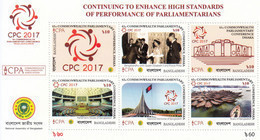 2017 Bangladesh Commonwealth Parliamentary Association Souvenir Sheet MNH - Bangladesch