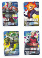 4 CARTES  MARVEL PARS EN MISSION - Marvel