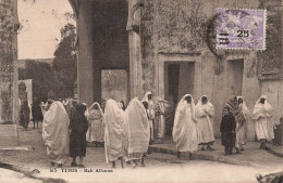 TUNISIE - Tunis - Bab Alleoua -  Animé - Carte Postale Ancienne - Tunisia