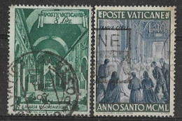 Vatican 1949/50 -  Y&T N° 143/153 (o). - Michel N° 152/166 (o). - Used Stamps