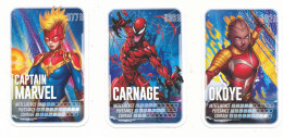 3 CARTES  MARVEL PARS EN MISSION - Marvel