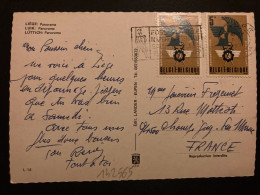 CP Pour La FRANCE TP MARS & MERCURE 5F X2 OBL.MEC.9 VII 1977 LIEGE - Lettres & Documents