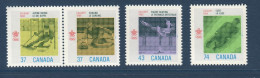 Canada, Yv 1035, 1036, 1037, 1038, Mi 1075, 1076, 1077, 1078, **, Galgary, Sport, - Winter 1988: Calgary