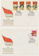 DDR 1971/6, 4 Verschiedene Souvenir-Briefe Mit SST In Pra,/Kab.-Erhaltung    DDR 1971/6, 4 Different Very Fine/superb So - Covers & Documents