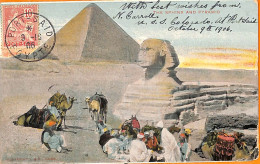 Aa0161 - FRENCH Port Said  EGYPT - POSTAL HISTORY - POSTCARD 1906 - Cartas & Documentos