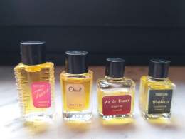 4 Miniatures CHARRIER France - Miniatures Womens' Fragrances (without Box)