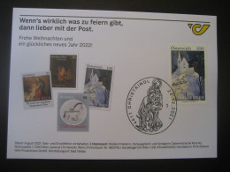 Österreich- Christkindl 24.12.2021, Mit Sonderstempel - Lettres & Documents