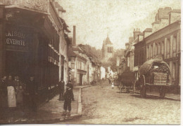 Delcampe - Aumale Rare Photo De La Rue St Lazare Avant Octobre1889 - Aumale