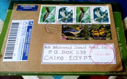 Egypt 2009, A Nice Registrated Cover With Nice Stamps Sent From Brazil To Egypt, Cartona - Storia Postale