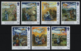 Alderney 2012 - Mi-Nr. 452-458 ** - MNH - Weihnachten / X-mas - Alderney