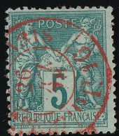 France N°75 - Oblitération CàD Rouge Des Imprimés - TB - 1876-1898 Sage (Type II)