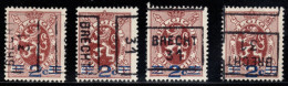 Preo's (315) "BRECHT 31"  6023 A+B+C+D - Roller Precancels 1930-..