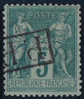 France N°75 - Oblitéré PP - TB - 1876-1898 Sage (Type II)