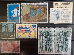 ANDORRE - Lot De 7 Timbres Oblitérés - Sammlungen