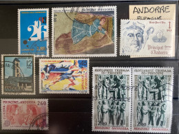 ANDORRE - Lot De 7 Timbres Oblitérés - Collections