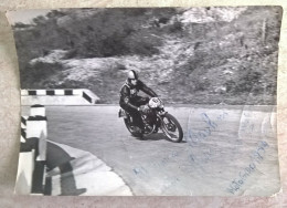 Autografo Su Foto Di Piantanida Motogiro 1954 Pian Delle Fugazze Vallarsa Trento - Motociclismo - Sportivo