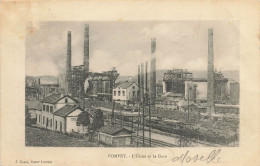 Pompey * Vue Sur L'usine Et La Gare * Cheminée Industrie * Ligne Chemin De Fer - Otros & Sin Clasificación