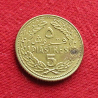 Lebanon 5 Piastres 1969 Liban Libano Libanon W ºº - Liban