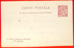 Aa1063 - MONACO - Postal History -  POSTAL STATIONERY  CARD - Entiers Postaux