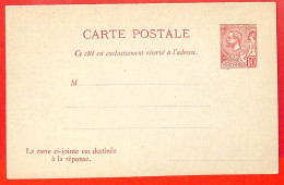 Aa1064 - MONACO - Postal History -  POSTAL STATIONERY  CARD - Postal Stationery