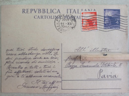 Cartolina Intero Postale Da Firenze Autografo Filologo Critico Letterario Francesco Maggini Da Empoli - Schrijvers