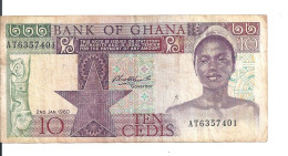 GHANA 10 CEDIS 1980 VF P 20 B - Ghana