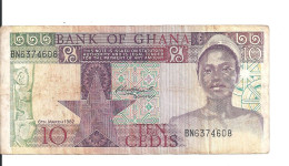 GHANA 10 CEDIS 1982 VF P 20 D - Ghana