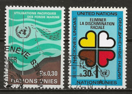 NATIONS-UNIES - GENEVE: Obl., N° YT 15 Et 19, TB - Used Stamps