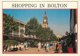 Postcard United Kingdom England Bolton Shopping Clocktower 1999 - Manchester