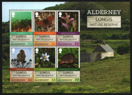 Alderney 2016 - Mi-Nr. Block 40 ** - MNH - Fauna & Flora - Alderney